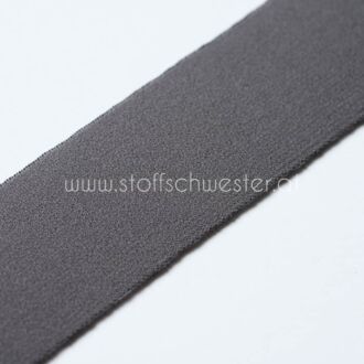 4cm Gummiband dunkles taupe