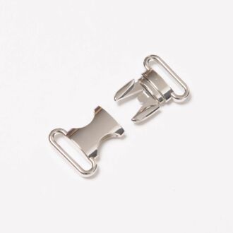 25mm Metall-Steckschnalle silber