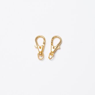 4mm Karabinerhaken gold (2 Stück)