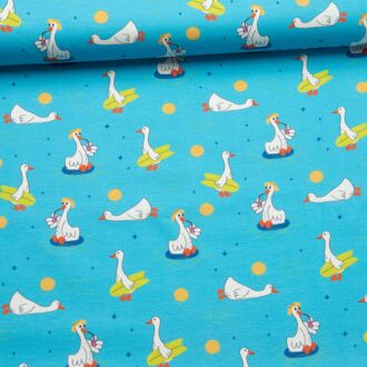 Enten im Sommer Jersey aqua