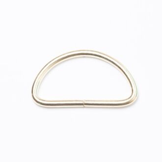 40mm D-Ring/Halbring gold