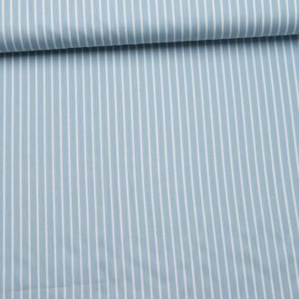 Webware Streifen stahlblau/weiß