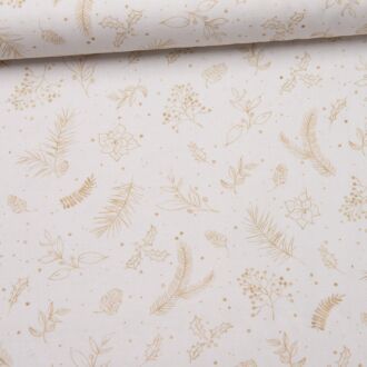 Canvas Golden Christmas Twigs