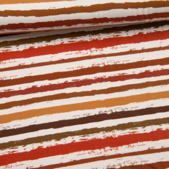 Grunge Streifen Jersey ziegelrot