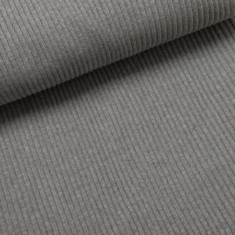 Grobstrickbündchen mittelgrau