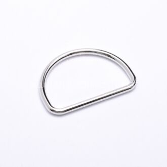 40mm D-Ring silber 