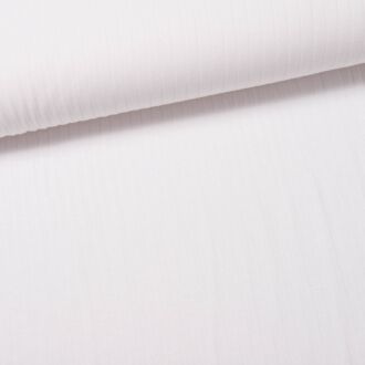 Breitripp-Viskosejersey weiß