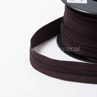 3mm Endlos-Reißverschluss dunkelbraun