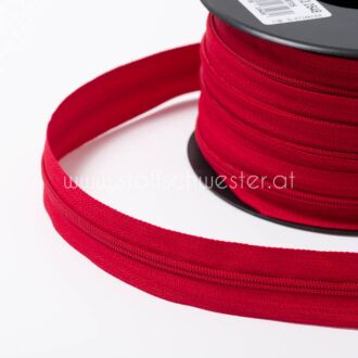 3mm Endlos-Reißverschluss rot