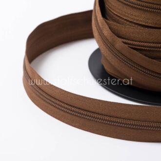 5mm Endlos-Reißverschluss mittelbraun