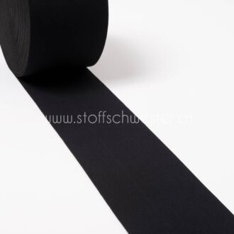 10cm Gummibund schwarz