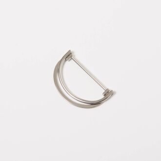 39mm Gürtel D-Ring silber