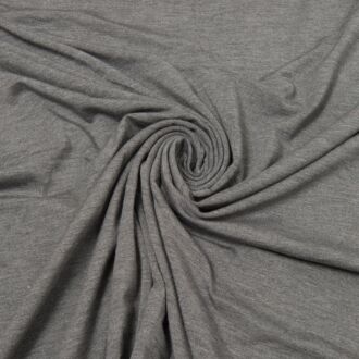 Bambusjersey dunkelgrau meliert