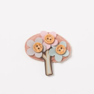 Blumenstrauß Aufnäher rosè/bunt