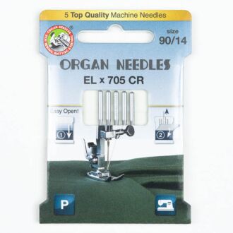 Organ ELx705 Chromium Overlocknadeln 90, 130/705H, Eco Pack