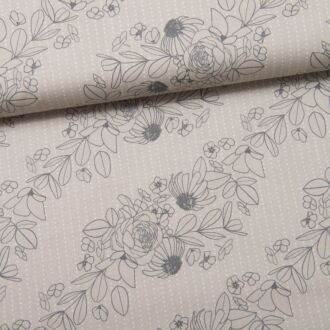 Geo Florals - Wild and Wonderful taupe