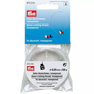 Prym Deko-Bastelfaden, 0,25mm, transparent