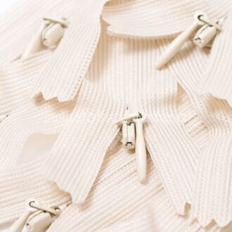 18cm Nahtverdeckter Reißverschluss hellbeige