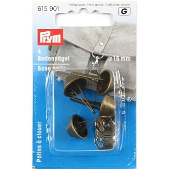 Prym Bodennägel für Taschen 15mm, altmessing