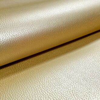 Kunstleder Metallic gold