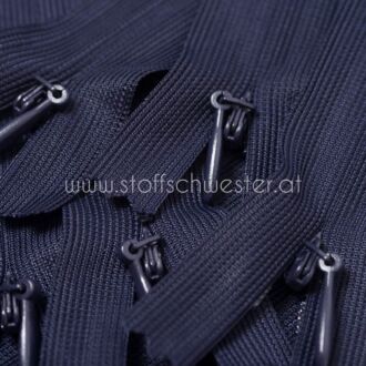 22cm Nahtverdeckter Reißverschluss navy