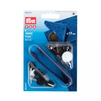 Prym 17mm Nähfrei-Jeans-Knopf 