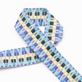 40mm Gurtband Inka blau/lila