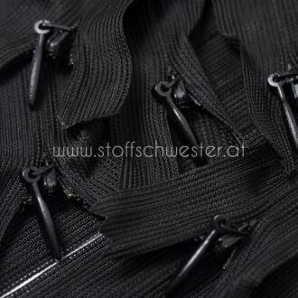 18cm Nahtverdeckter Reißverschluss schwarz
