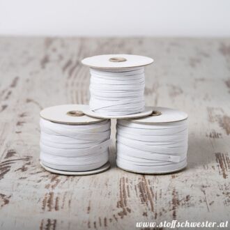 10mm Einziehgummi weiß