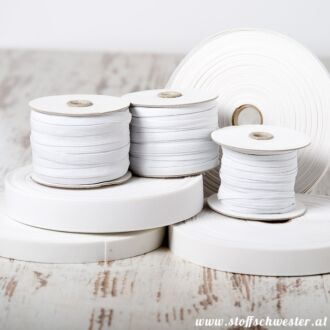 35mm Einziehgummi weiß