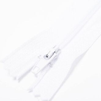 Hosenzipp, 4mm, weiß, unteilbar