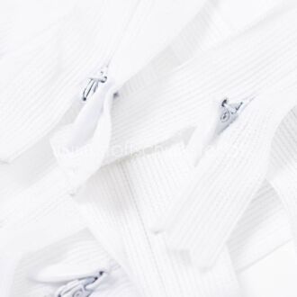 22cm Nahtverdeckter Reißverschluss weiß